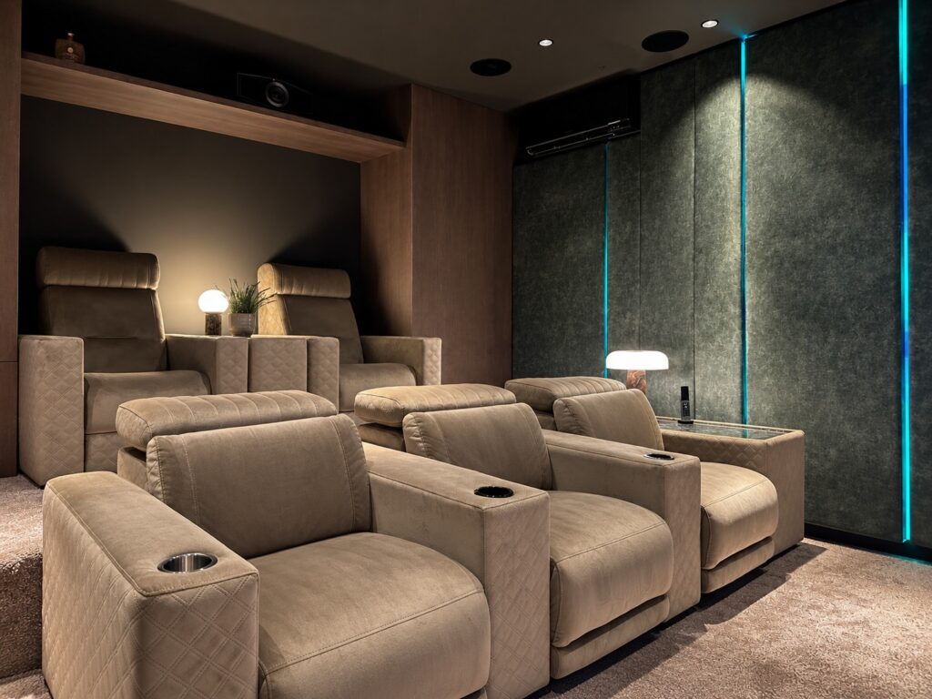 Sala de cine en casa en San Cugat 09